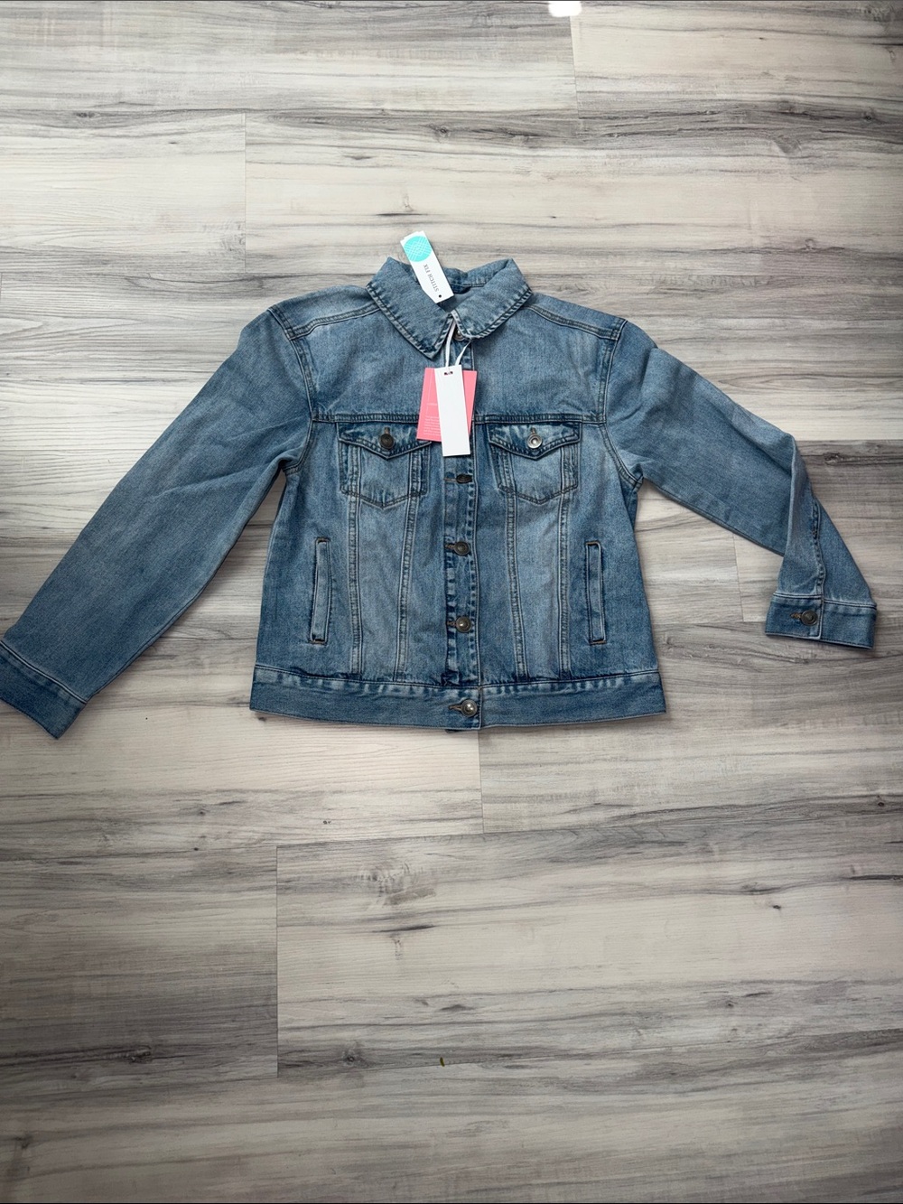 Market & Spruce Light Blue Denim Jacket